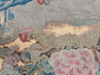 A George III Mahogany Table with Needlepoint