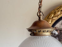 An Early 20th Century Holophane Pendant Light
