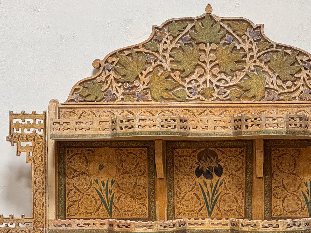 An Exceptional Set of 19th Century Kashmiri Wall Hung Shelves