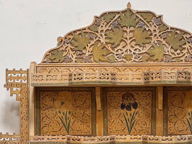 An Exceptional Set of 19th Century Kashmiri Wall Hung Shelves