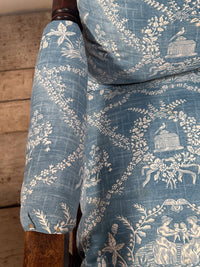 A Matched Pair of Mid 19th Century Simulated Rosewood Open Armchairs