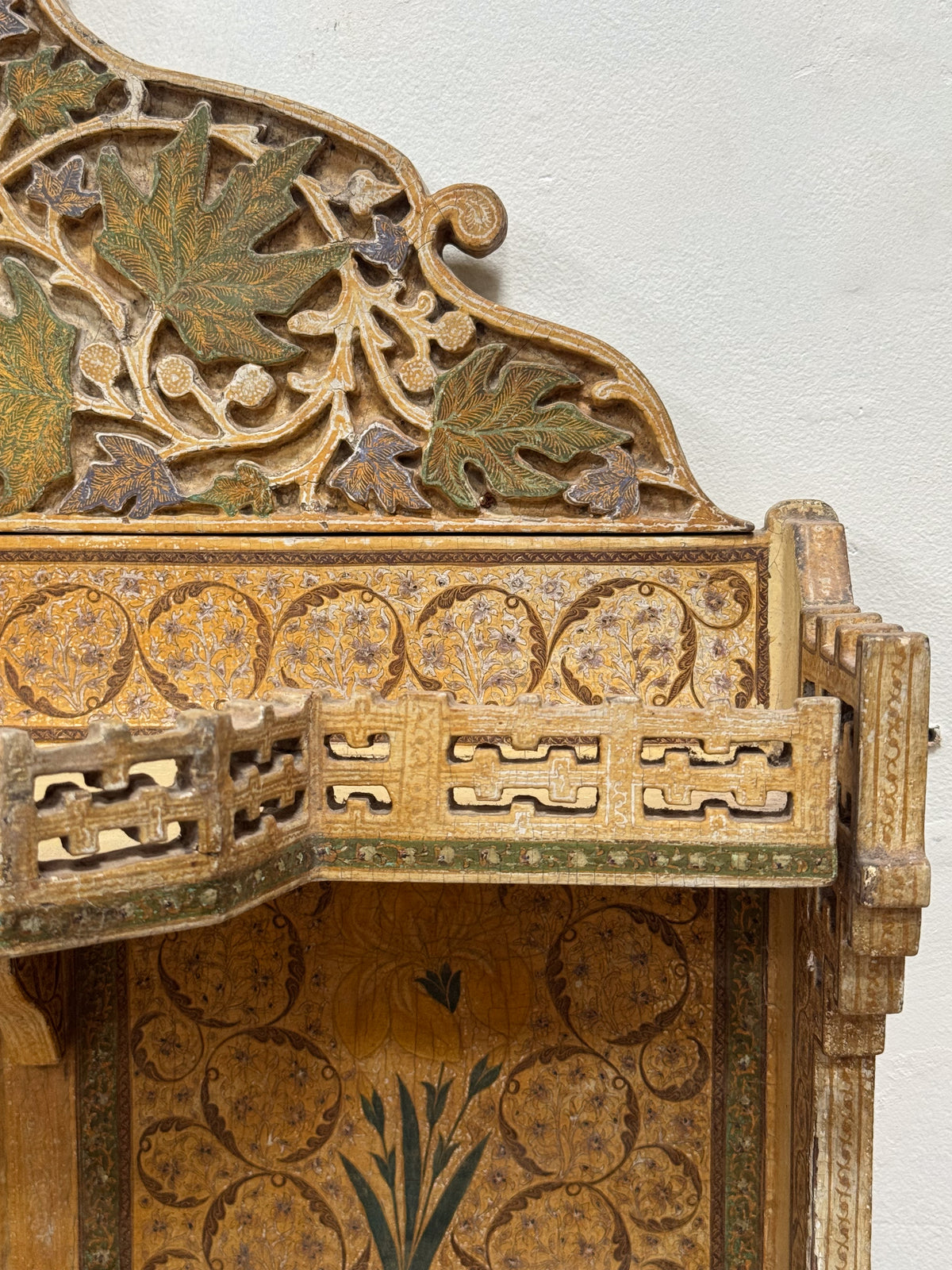 An Exceptional Set of 19th Century Kashmiri Wall Hung Shelves