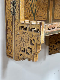 An Exceptional Set of 19th Century Kashmiri Wall Hung Shelves