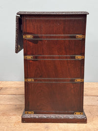 A Mid 19th Century Padouk Campaign Desk
