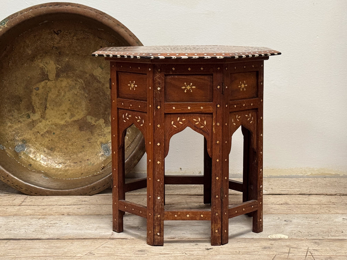 A Late 19th Century Inlaid Hoshiarpur Table