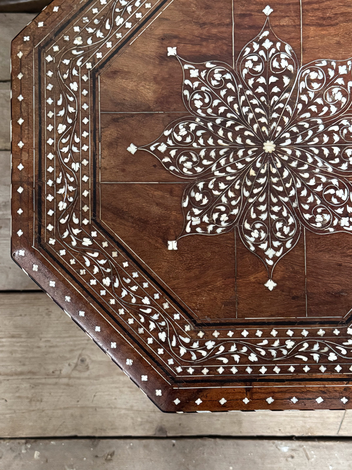 A Late 19th Century Inlaid Hoshiarpur Table