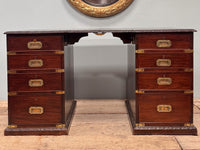 A Mid 19th Century Padouk Campaign Desk