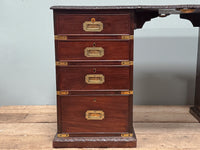 A Mid 19th Century Padouk Campaign Desk