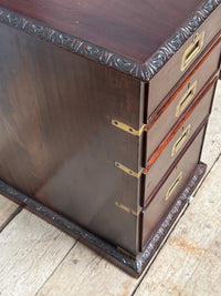 A Mid 19th Century Padouk Campaign Desk