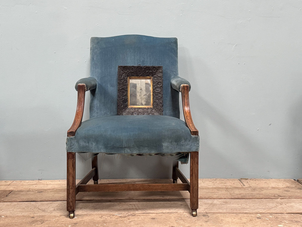 A Late 19th Century Mahogany Gainsborough Chair