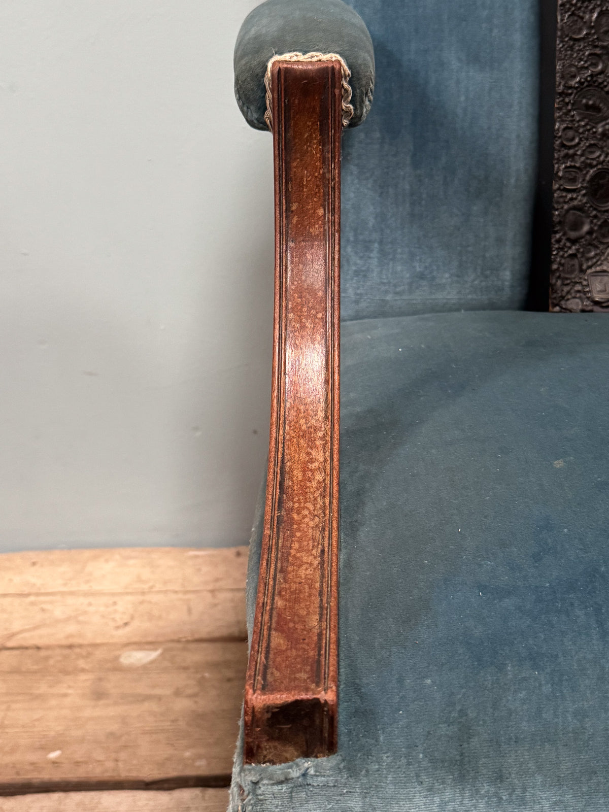 A Late 19th Century Mahogany Gainsborough Chair