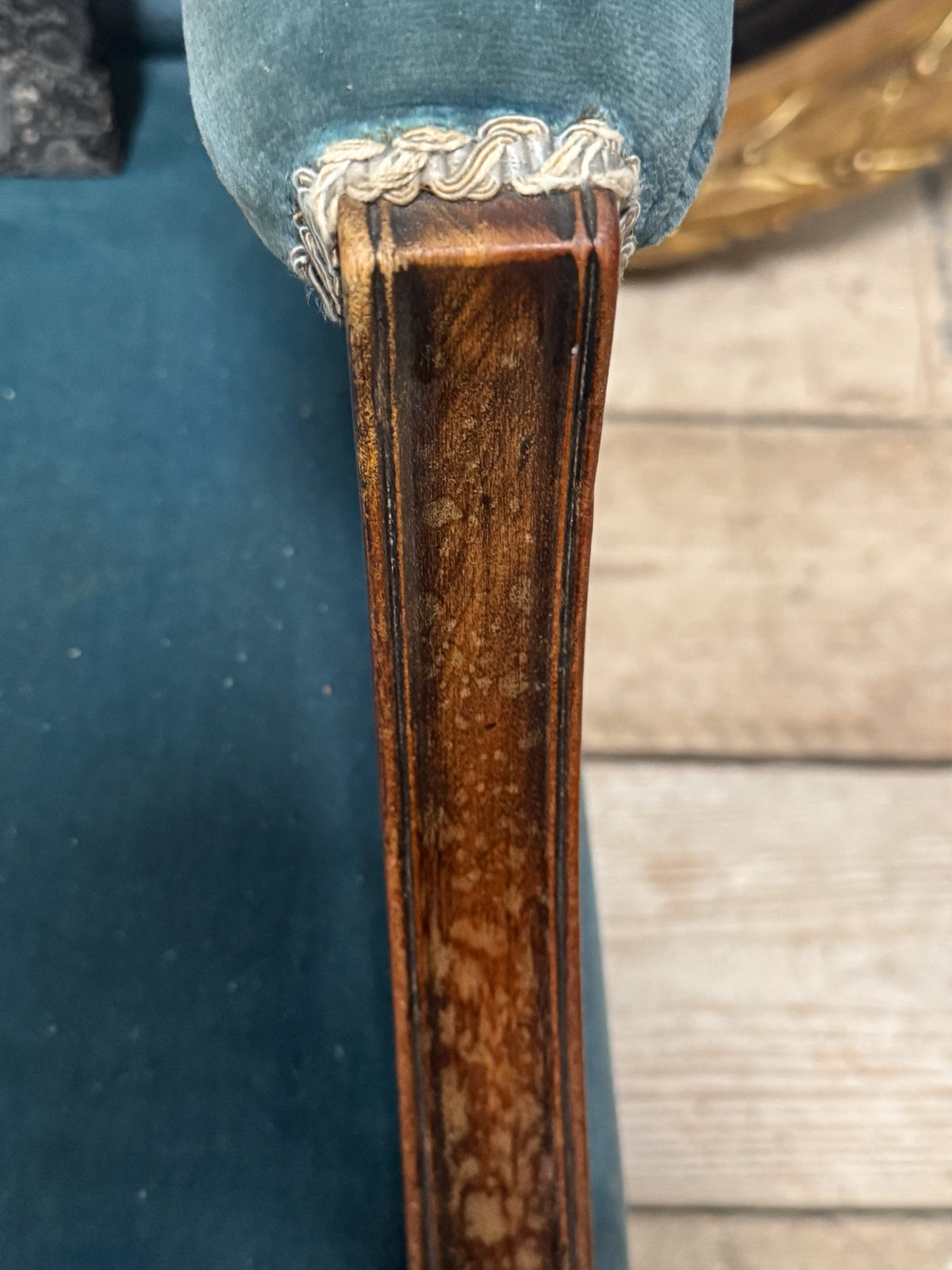 A Late 19th Century Mahogany Gainsborough Chair