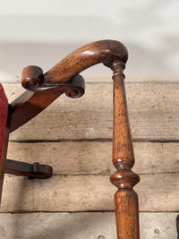 A Pair of Regency Oak X Frame Stools