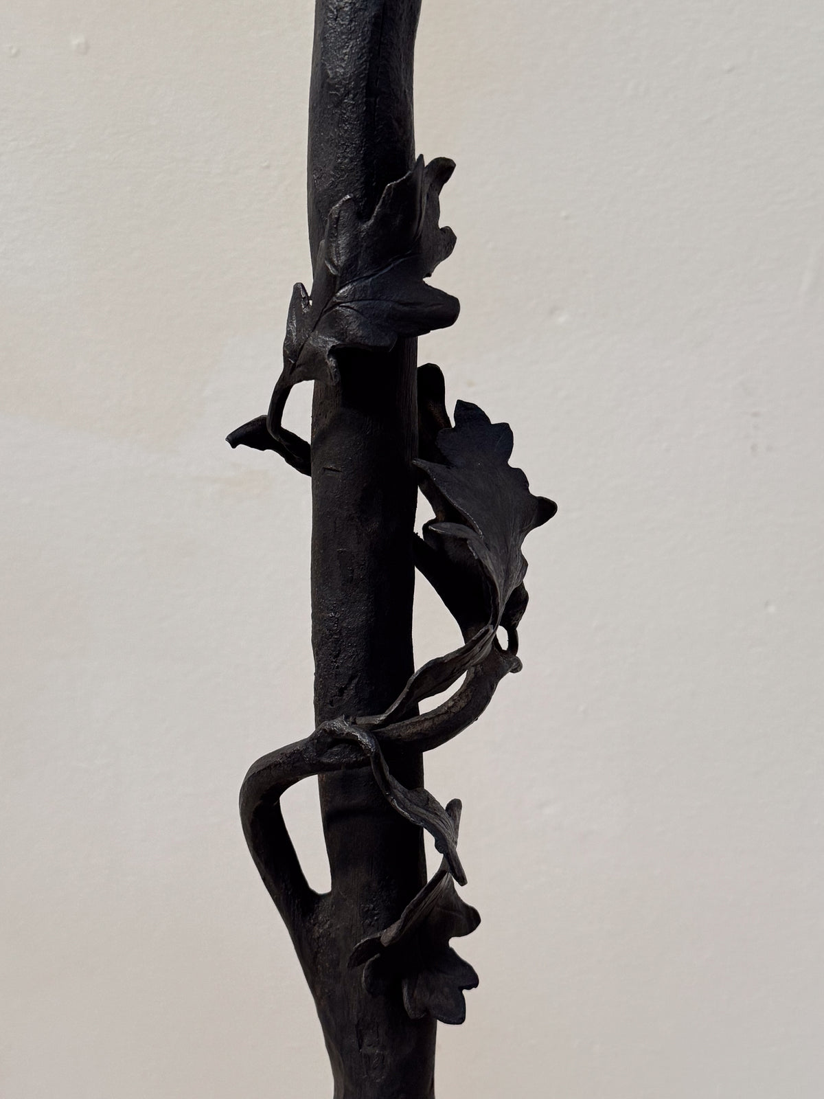An Exceptional Art Nouveau Wrought Iron Tree Lamp