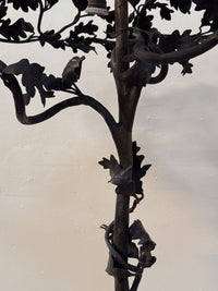 An Exceptional Art Nouveau Wrought Iron Tree Lamp