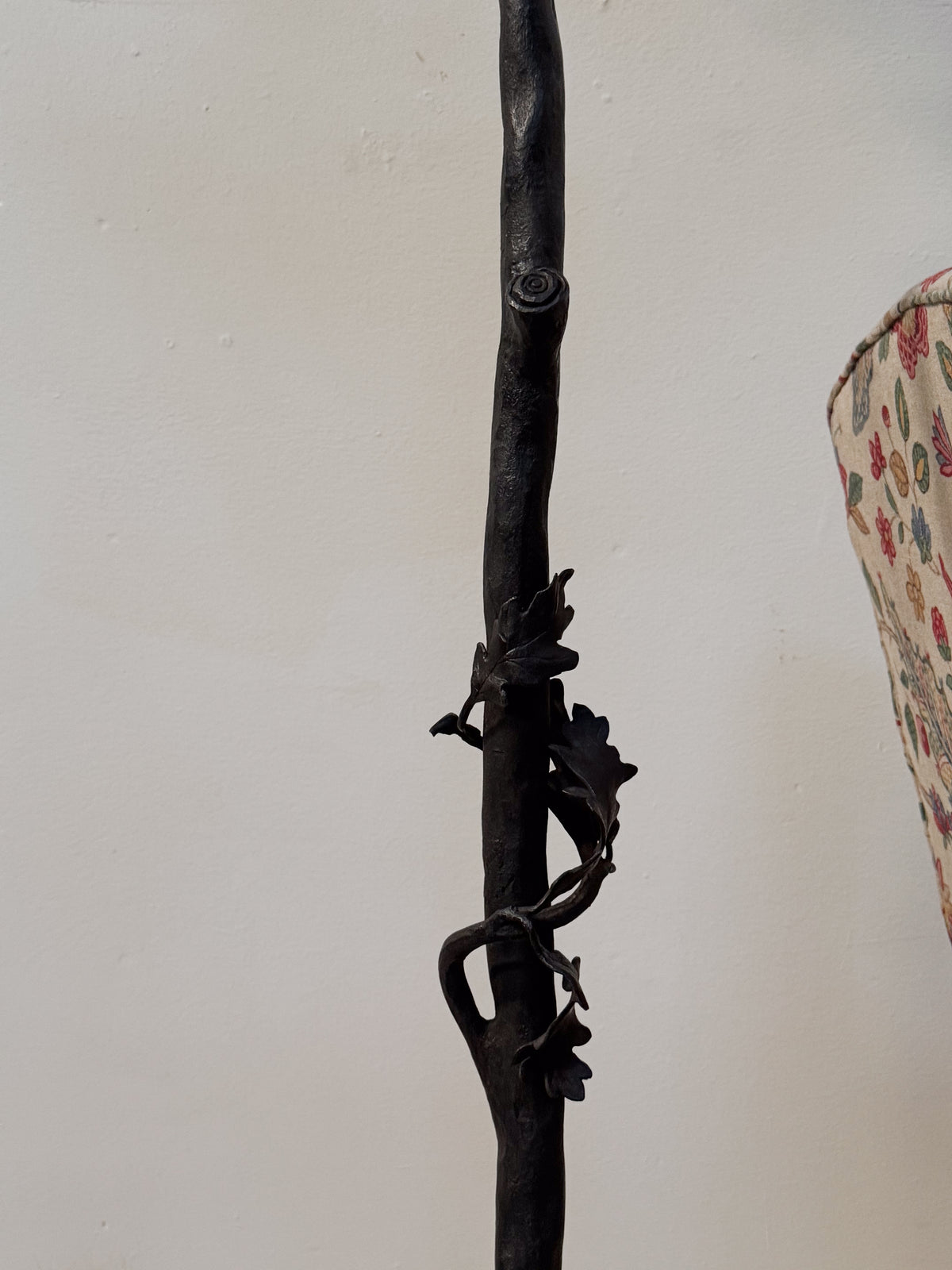 An Exceptional Art Nouveau Wrought Iron Tree Lamp