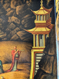 An Exceptional Regency Japanned Tray on Stand