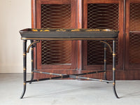 An Exceptional Regency Japanned Tray on Stand