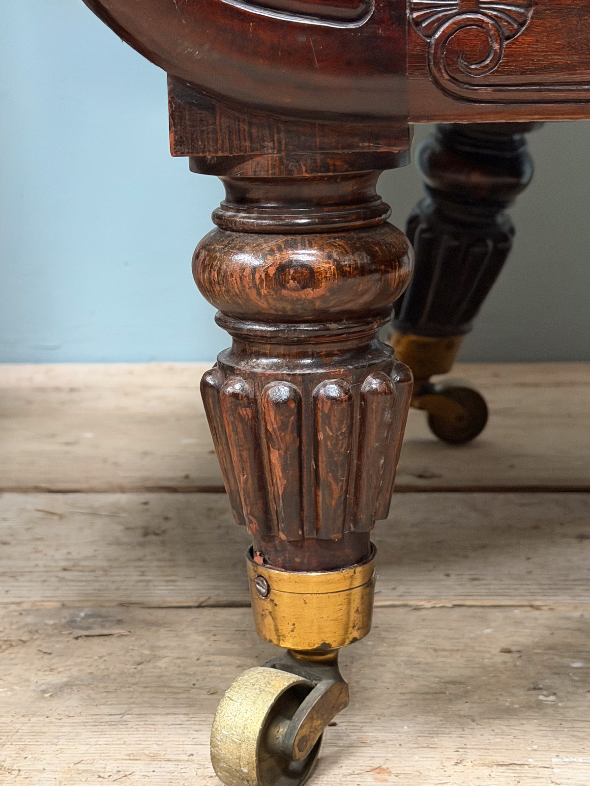 A Matched Pair of Regency Rosewood Library Chairs