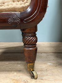 A Matched Pair of Regency Rosewood Library Chairs