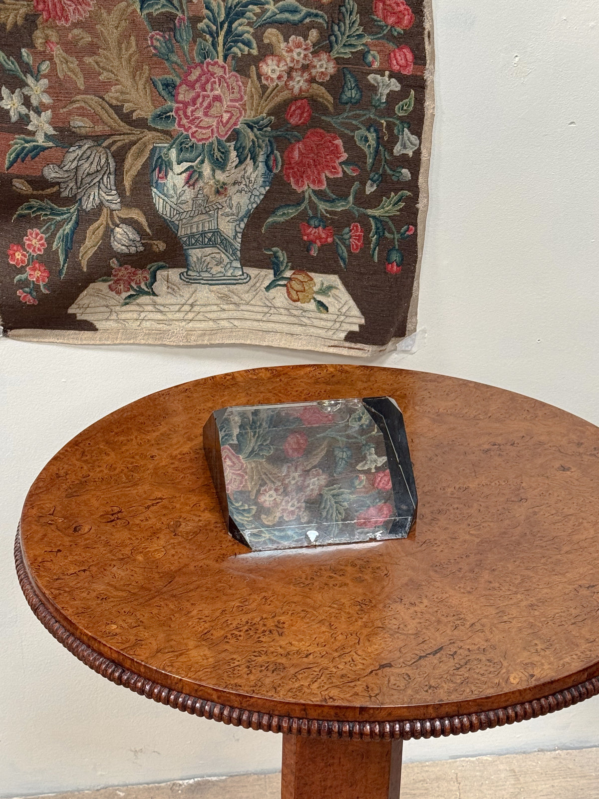 A Regency Burr Elm Pedestal Table