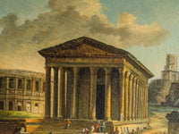 An Early 19th Century Capriccio Oil Painting after Hubert Robert (1733-1808)