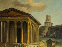 An Early 19th Century Capriccio Oil Painting after Hubert Robert (1733-1808)
