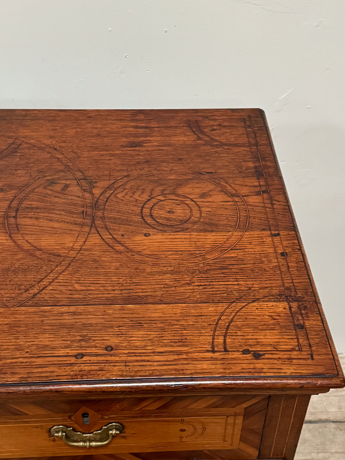A William & Mary Period Oak Inlaid Chest of Drawers