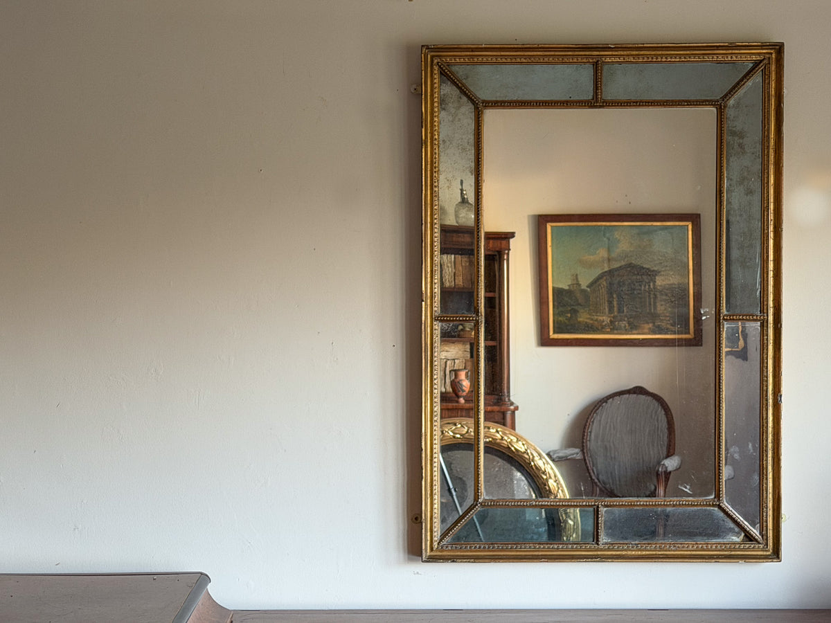 A George III Giltwood Border Mirror
