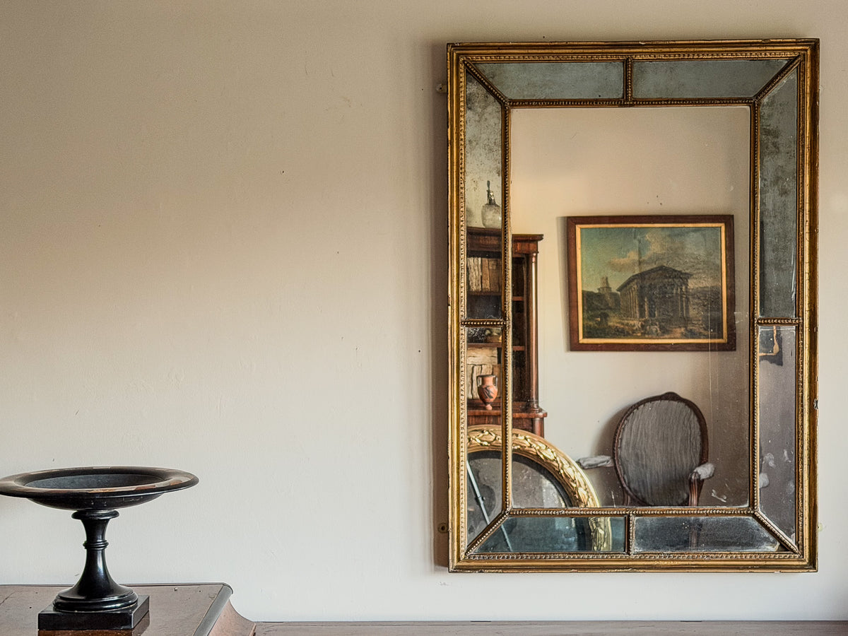 A George III Giltwood Border Mirror