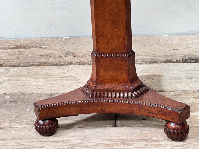 A Regency Burr Elm Pedestal Table