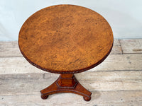A Regency Burr Elm Pedestal Table