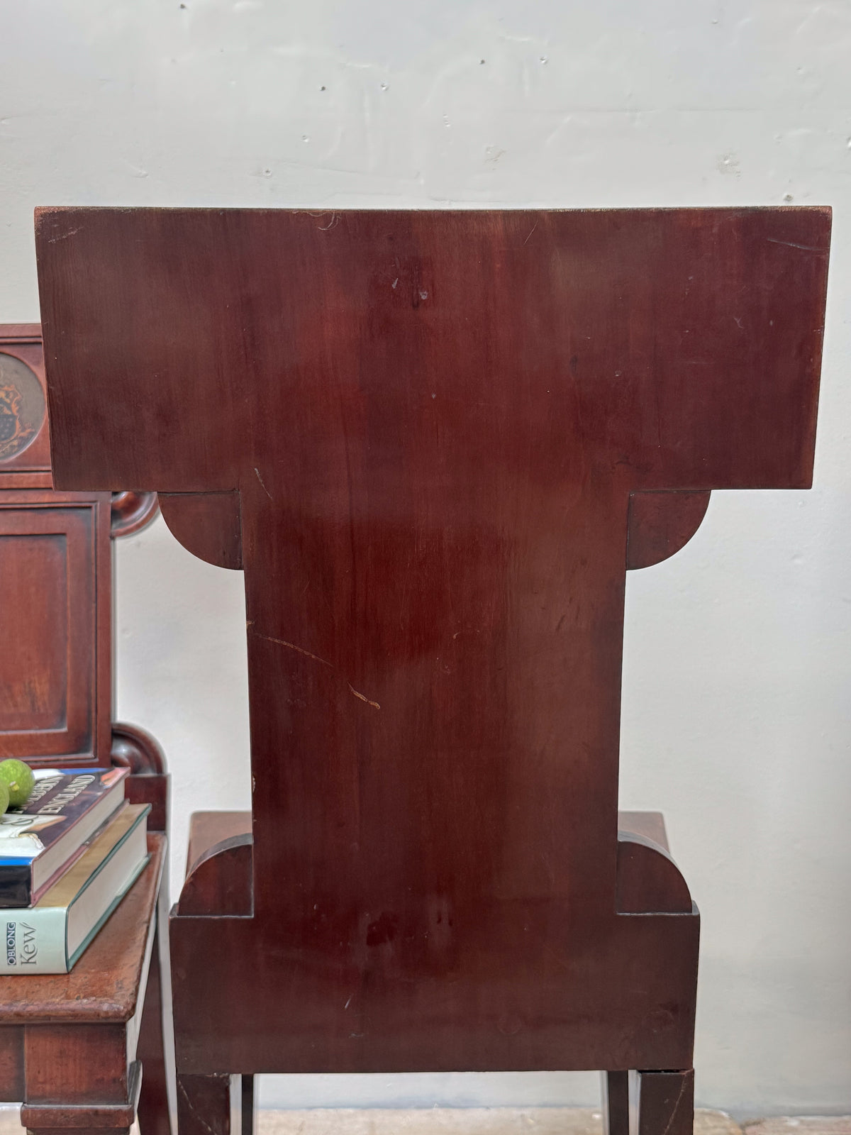A Pair of Early Regency Mahogany Hall Chairs
