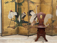 A Late 18th Century Japanese Six Panel Byobu