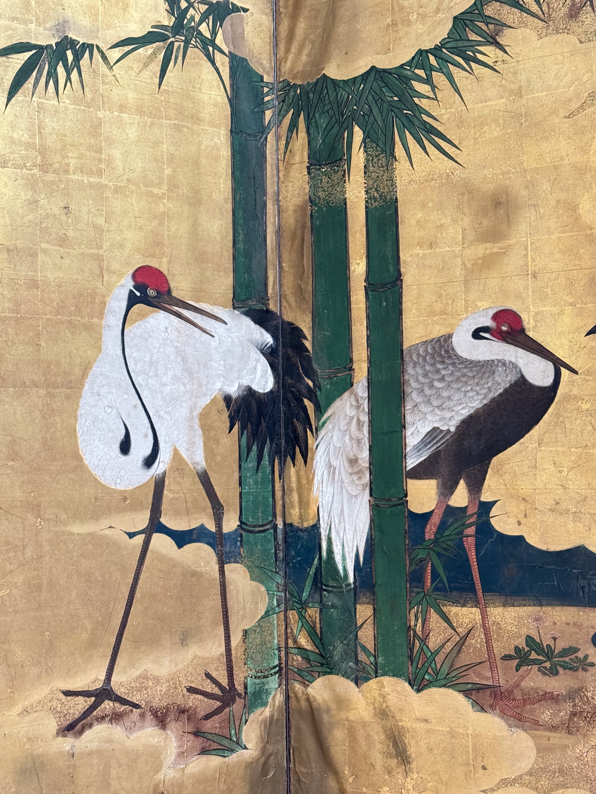 A Late 18th Century Japanese Six Panel Byobu