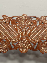 A Pair of 19th Century Savonarola Inlaid Chairs