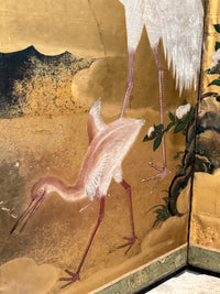 A Late 18th Century Japanese Six Panel Byobu