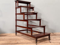 A Set of 19th Century Mahogany Library Steps