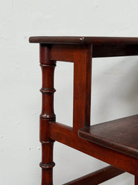A Set of 19th Century Mahogany Library Steps