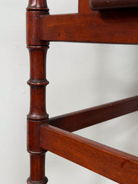 A Set of 19th Century Mahogany Library Steps