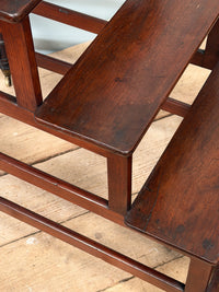 A Set of 19th Century Mahogany Library Steps