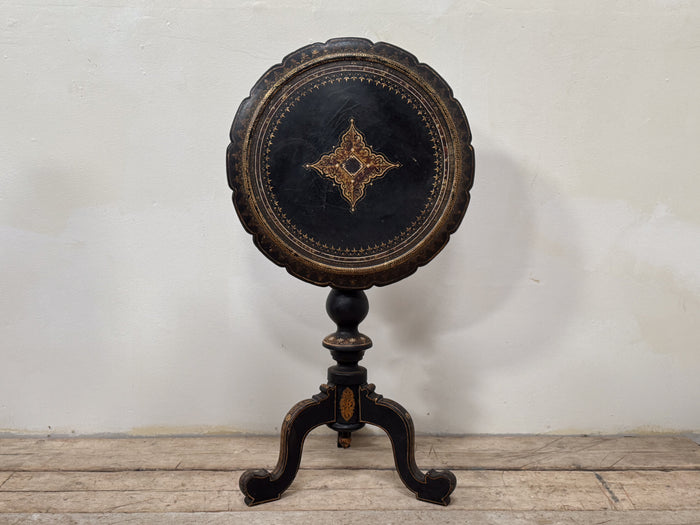 A Mid 19th Papier Mâché Pedestal Table