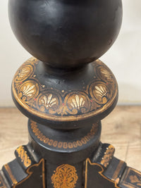 A Mid 19th Papier Mâché Pedestal Table