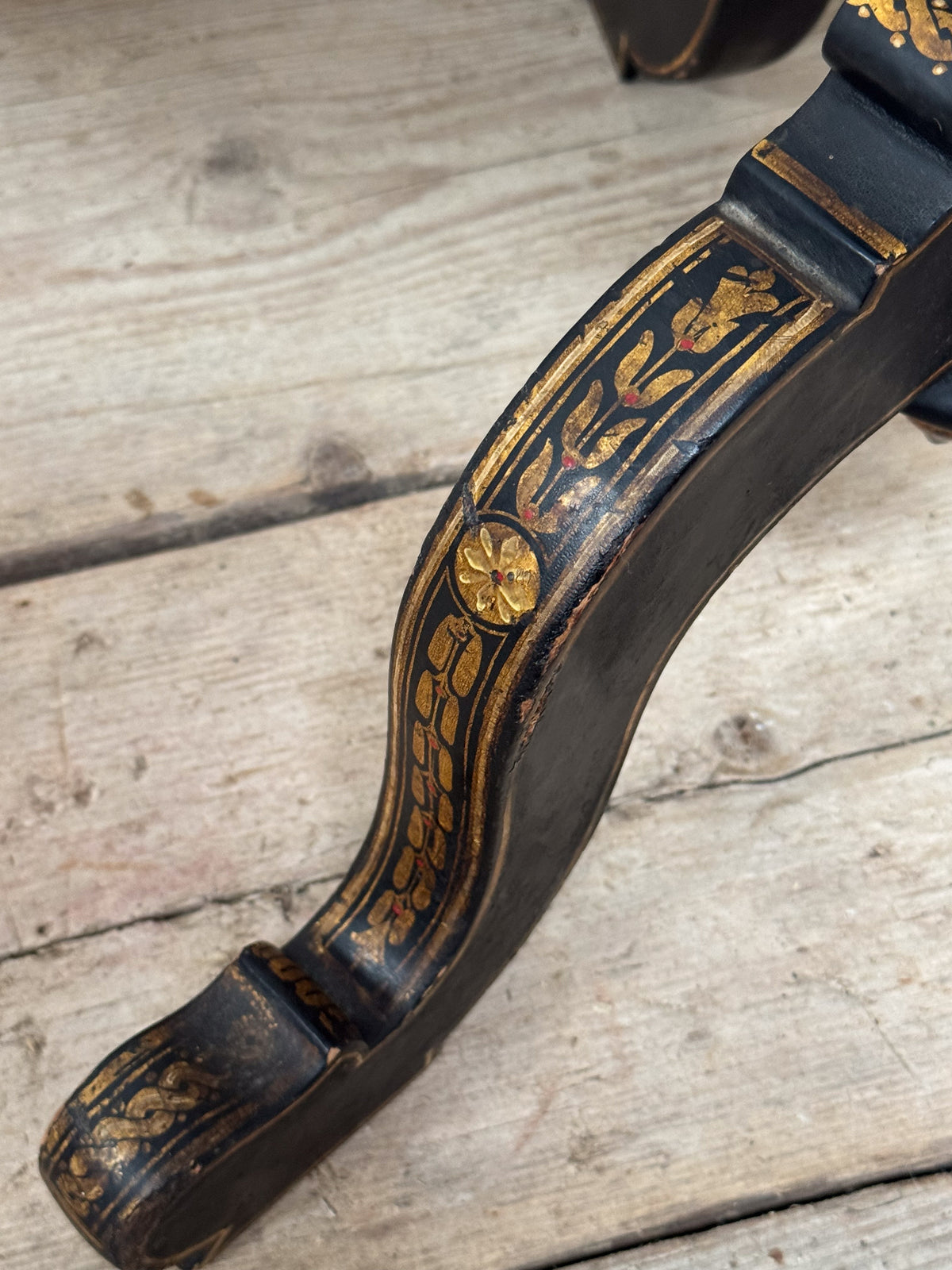 A Mid 19th Papier Mâché Pedestal Table