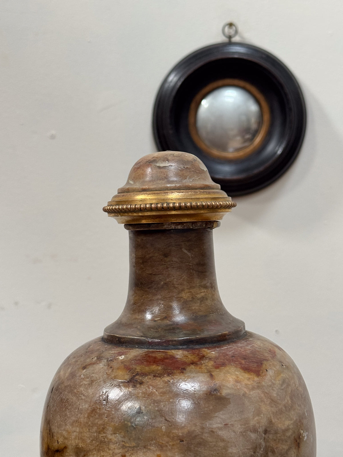 A Pair of Early 20th Century Italian Alabaster Urns