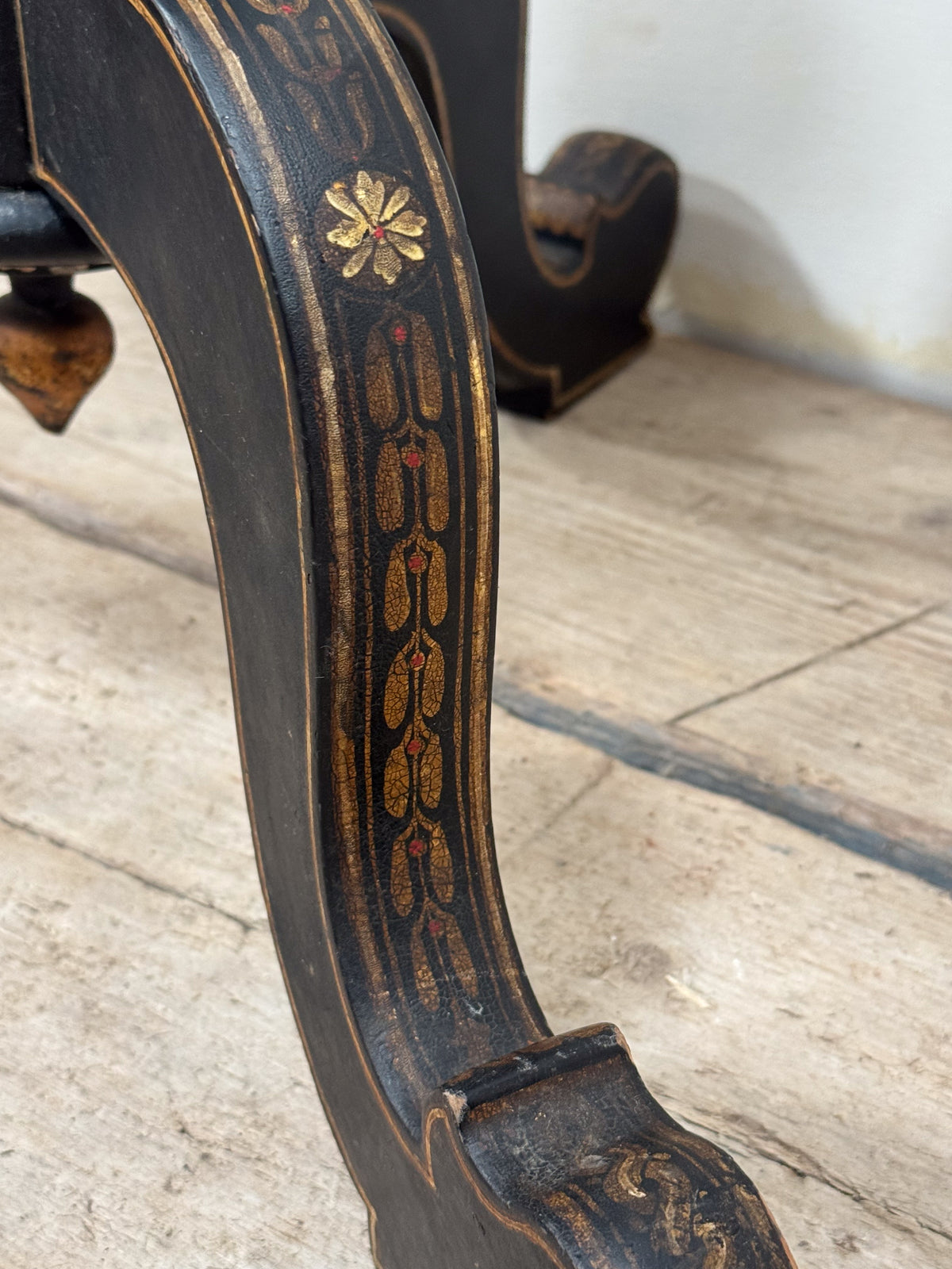 A Mid 19th Papier Mâché Pedestal Table