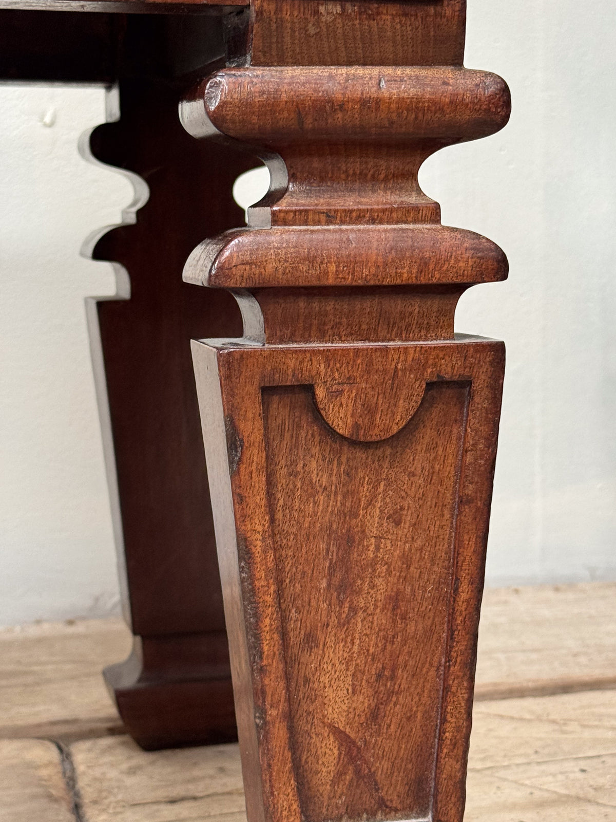 A Regency Mahogany Hall Bench in the manner of Richard Bridgens (1785-1846)
