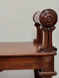 A Regency Mahogany Hall Bench in the manner of Richard Bridgens (1785-1846)