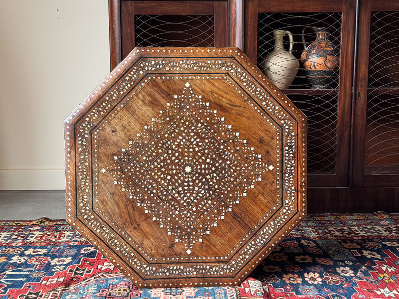A Late 19th Century Inlaid Hoshiarpur Table