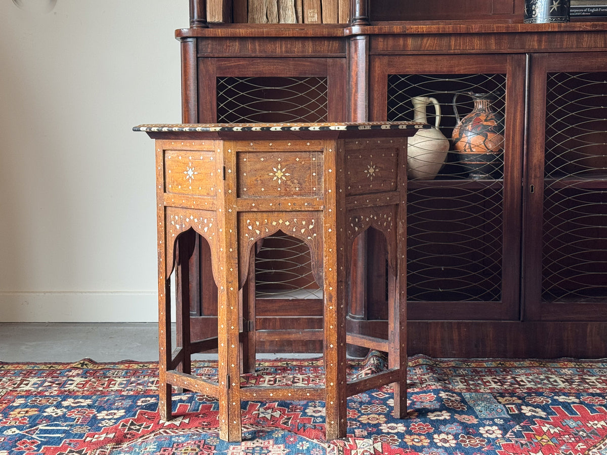 A Late 19th Century Inlaid Hoshiarpur Table